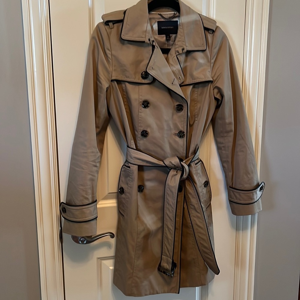Banana Republic Piped Trench Coat